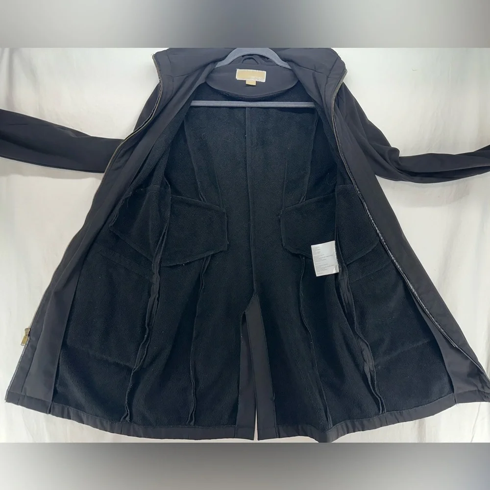 Michael Kors Black Winter Jacket Mid Length Zip Closure and‎ Pockets Women’s S